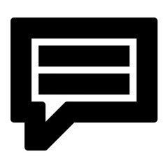 Poster - Message icon. Suitable for website UI design