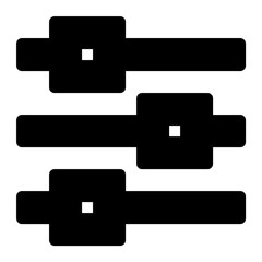 Poster - Settings icon. Suitable for website UI design