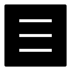 Poster - Menu icon. Suitable for website UI design