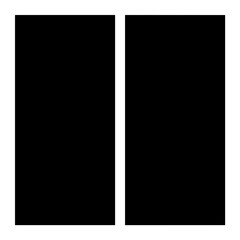 Poster - Pause icon. Suitable for website UI design