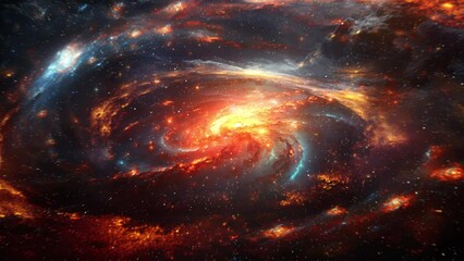 Wall Mural - traveling through many galaxies and constellations
