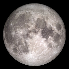 Wall Mural - closeup of full moon. elements of this image furnished by nasa
