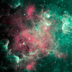 Wall Mural - the north america nebula is an emission nebula in the constellation cygnus, close to deneb. infrared