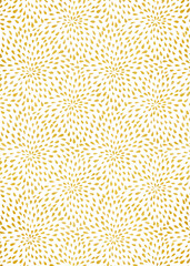 Poster - Gold foil decorative background with pattern. Analog illustration.
