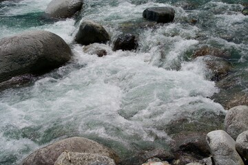 Wall Mural - Water flow of the Otagiri River