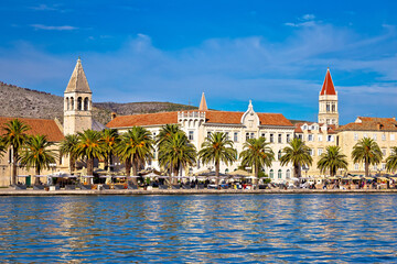 Wall Mural - Town of Trogir yachting waterfront, UNESCO world heritage site in Dalmatia, Croatia