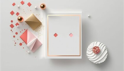 Poster - AI generated illustration of festive decorations