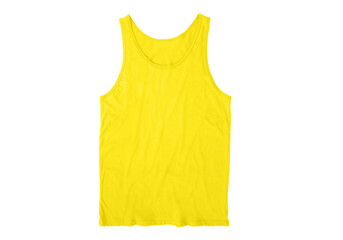 Wall Mural - Men's Regular-Fit Tank Top, Undershirts front Vibrant Yellow