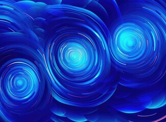 Poster - Beautiful colorful light effect of neon glow lights and flash. Background with flying design elements.blue background. Created with Generative AI technology.