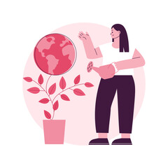 Poster - social responsibility abstract concept vector illustration. system of ethics, personal and corporate