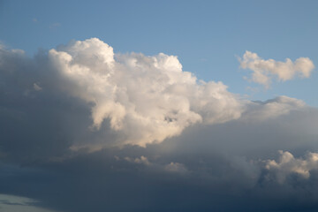 Wall Mural - storm clouds.background of the summer sky with thunderclouds.
