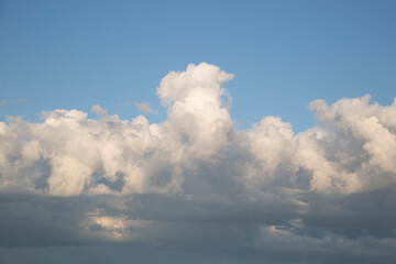 Wall Mural - storm clouds.background of the summer sky with thunderclouds.