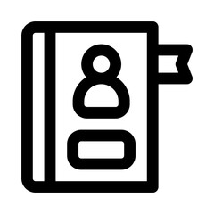 Poster - contact book icon for your website, mobile, presentation, and logo design.