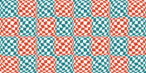 Aufkleber - Checkerboard pattern, like a racing flag. For print and seamless surfaces, design, interior, textiles, pillows, wallpapers. Checkered blocks from checkered patterns.