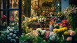 © redflower - Beautiful flower shop front decoration