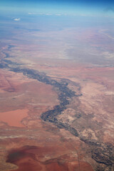 Wall Mural - aerial view of the mountains