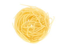 Pasta On A White Background Isolated