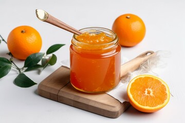 Orange jam jar sweet. Generate Ai