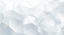 Polygon White Abstract Background, Origami Shapes Background