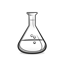 Laboratory Erlenmeyer Flask Ai Generated