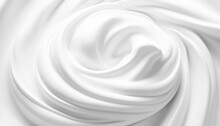 White Cosmetic Cream Background Generative Ai