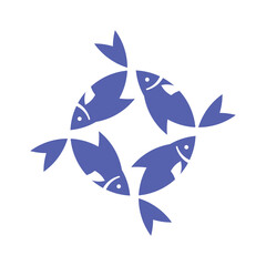 Sticker - Teamwork Fish Logo