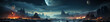 © Andreas - Galactic space landscape. Fantastic landscape of the planet.