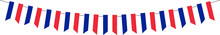 France Flag Garland, Pennants On A Rope For Party, Carnival, Festival, Celebration, National Day Of France, Bunting Decorative Pennants