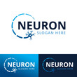 neuron logo design vector template