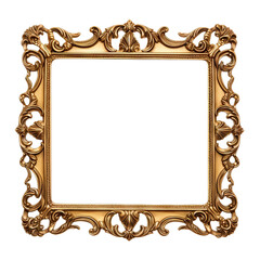 Vintage gold frame with intricate details. A beautiful art object for any room 3