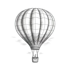 background hot air balloon ai generated