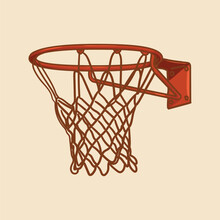 Image Of A Basketball Ring. Basketball.