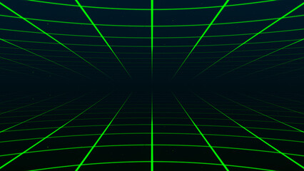 Poster - Abstract blue and purple background -digitally generated 3d illustration. 3D Retro Grid.