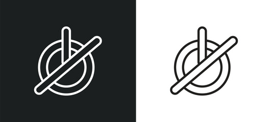 Poster - low outline icon in white and black colors. low flat vector icon from user interface collection for web, mobile apps and ui.