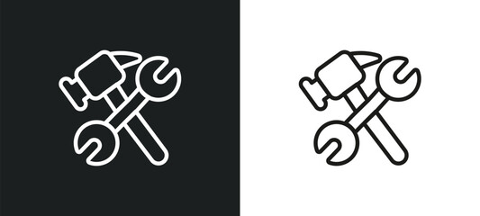 Poster - spiral tool outline icon in white and black colors. spiral tool flat vector icon from user interface collection for web, mobile apps and ui.