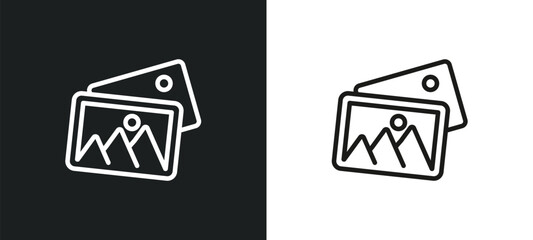 Poster - download data outline icon in white and black colors. download data flat vector icon from user interface collection for web, mobile apps and ui.