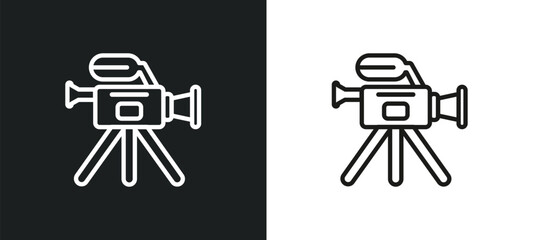 Poster - scale arrows outline icon in white and black colors. scale arrows flat vector icon from user interface collection for web, mobile apps and ui.