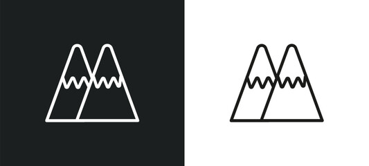 Poster - replay arrows outline icon in white and black colors. replay arrows flat vector icon from user interface collection for web, mobile apps and ui.