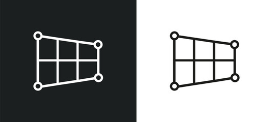 Poster - key up outline icon in white and black colors. key up flat vector icon from user interface collection for web, mobile apps and ui.
