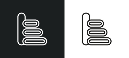 Poster - export arrow outline icon in white and black colors. export arrow flat vector icon from user interface collection for web, mobile apps and ui.