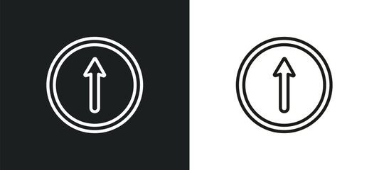 Poster - head outline icon in white and black colors. head flat vector icon from user interface collection for web, mobile apps and ui.