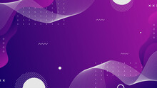 Abstract Gradient Purple  Geometric Shapes Background