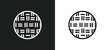 kickball outline icon in white and black colors. kickball flat vector icon from sport collection for web, mobile apps and ui.