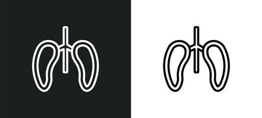 respiration outline icon in white and black colors. respiration flat vector icon from sauna collection for web, mobile apps and ui.