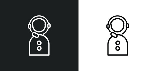Poster - agent outline icon in white and black colors. agent flat vector icon from real estate collection for