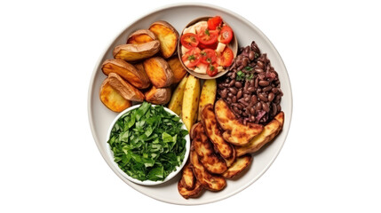 Wall Mural - Healthy brazilian food on a plate