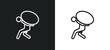 burden outline icon in white and black colors. burden flat vector icon from people collection for web, mobile apps and ui.
