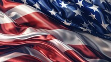 American Flag Fabric Texture Background
