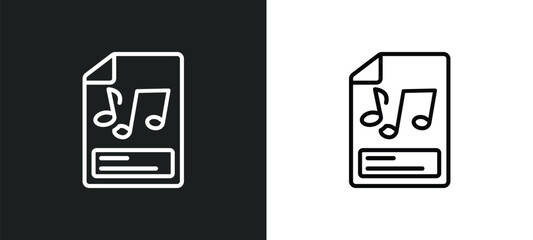 Poster - event poster outline icon in white and black colors. event poster flat vector icon from music collection for web, mobile apps and ui.