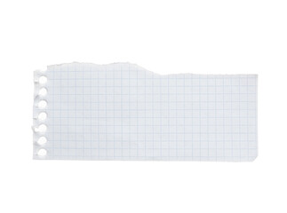 Fototapete - close up of a white ripped piece of paper with copyspace. torn paper isolated transparent png